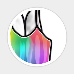 Vibrant Rainbow Gradient Tank Top Design No. 836 Magnet